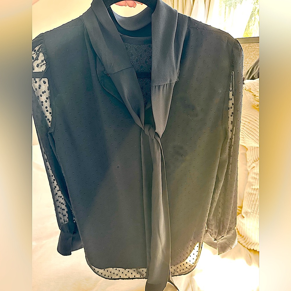 Ann Taylor blouse, black. S